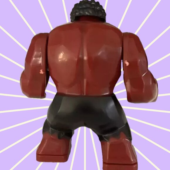 Large Red Hulk Minifigure - Picture 2 of 2